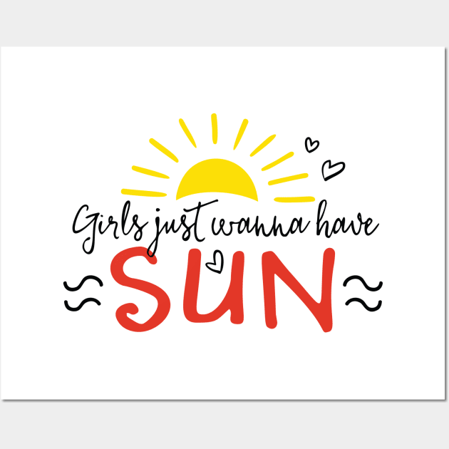 Sunset Typography Beach Art Wall Art by spacemedia